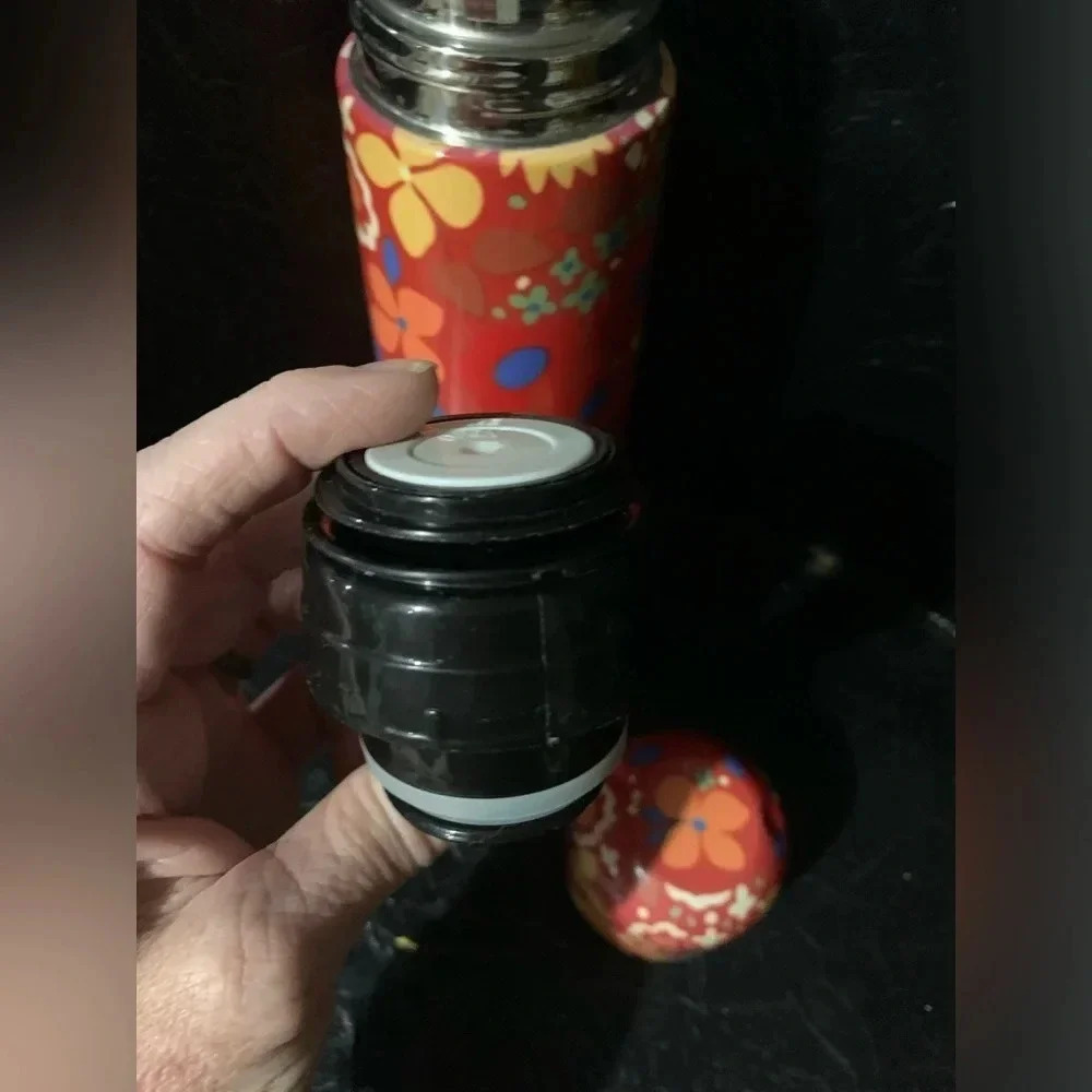 Brighton Bev To Go Tumbler Thermos Stainless Red Bright Floral 16 FL OZ - Picture 4 of 5